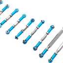 ShareGoo 9Pcs Metal Pull Rod Steering Servo Link Linkages Swing Arm Tie Rod Upper Suspension Ends Compatible with Wltoys 12428-ABC 12429 12423-ABC FY-01 FY-02 FY-03 FY-04 FY-05 FY-07 1/12 RC Car