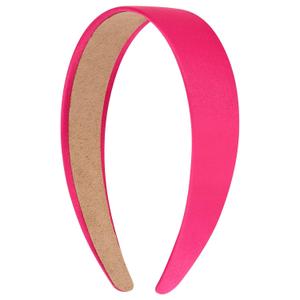 VELSCRUN Bright Pink Headband Satin Headbands for Women Girls Non Slip 1.3 Inch Women Hair Bands Halloween Cosplay Diy Holiday Head Band Gifts for Mothers Sisters Hair Accessories
