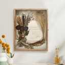 GraduationMall 16x20 Shadow Box Frame Solid Wood Glass Door Display Case with Linen Back and 6 Stick Pins,1.5 inches Interior Depth,Ideal for Memorabilia Pictures Flowers Medals Tickets