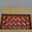 Mi Ka YIa 10 Hour Burgundy Votive Candles for Weddings Party Christmas and Emergency, Set of 36 Unscented Bulk Candles for Restaurants and Home Decoration