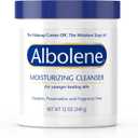 Albolene Moisturizing Cleanser & Makeup Remover Balm  FragranceFree Facial Cream for Cleansing & Hydration  MultiUse Skincare for All Skin Types  No Harsh Chemicals  12 oz (Pack of 2)