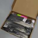 Ombre Gray Braiding Hair 10 Inch Short Pre Stretched Hair Straight Yaki Texture Synthetic Hair Extensions Softness, 7 Packs (TGrey(Ombre Grey))