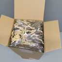 Tioncy 24 Pcs Single Wine Bottle Gift Bag Bulk Wedding Champagne Boxes with Clear Window Handles Reusable Holiday Party Favor(Gold)