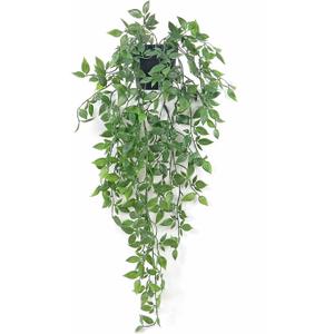 Fake Hanging Plants Artificial Small Potted Plants Mandala Leaves Faux Vines Indoor Greenery Plant for Living Room Shelf Decor (1 PCS)