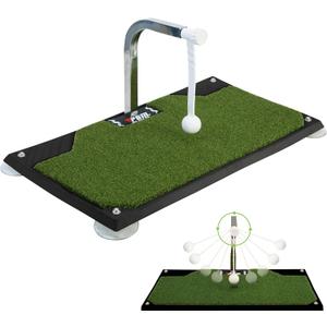 PGM Golf Swing Trainer - Golf Training Equipment with 5 Adjustable Height - Pure Path Swing Practice Mat Training Aid for Indoor Outdoor Home