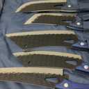 XYj Portable Chef Knife Set Professional Slicing Butcher Knives With Rolling Bag Sharpener Stick Cleaver Boning Knife For Kitchen Camping