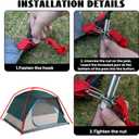 Tent Poles Replacement for Coleman Skydome 4 Person Camping Tent, Camping Tent Accessories for Coleman Camping Tent, Pre-Assembled Replacement Poles, 169''