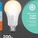 Feit Electric LED Three-Color Selectable Intellibulb - A19 with an E26 Medium Base Light Bulb - 200W Equivalent - 23 Year Life - 3050 Lumen - 2700K Soft White, 4000K Cool White and 5000K Daylight