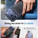 2 x UYOUNG for iPhone 17 Pro Max Case Wallet with Card Holder, High End Metal Frame Lens Cover, Military Drop Protection, Rugged Heavy Duty Men Women Protective Phone Case for iPhone 17 Pro Max, Black