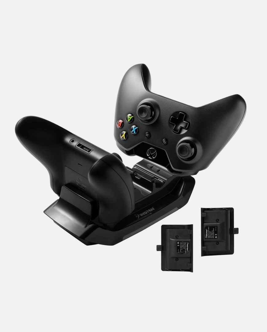 Instant Xbox One Dual Controller Charger Dock Charging Station with Rechargeable Battery