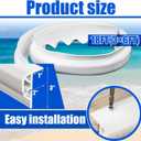 DaisyInner 3 Pack 6 ft Dock Boat Guard P Type PVC Profile Dock Corner Bumper Marine Rub Rail Commercial Grade Double Molded Rubber Edging Fender for Protection Large Boat (White)