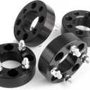 JiiinMiiin 4X4 1.5"(38mm) Black Golf Cart Wheel Spacers Adapters with Hub bore 68mm Fits for EZ GO EZGO Club Car, Thick 4x101.6mm 1/2" x20 Studs, 4PCS (1.5" - 4x4 - 4pcs)