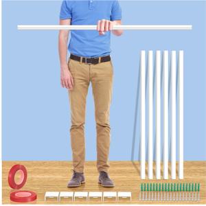 Extra-Long Paintable Cord Cover Hider for Wall Mounted TV - 6x 39.4in TTL 236in