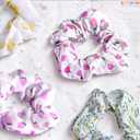 KatchOn, Multicolor Satin Hair Scrunchies - Pack of 12 | Spa Party Favors, Hair Accessories for Women, Girls, Valentines Day Gifts for Her | Birthday Gift for Girlfriend, Sister | Galentines Day Gifts