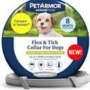 PetArmor Extend Dog Flea and Tick Treatment & Prevention Collar for Small Dogs up to 18 lbs., 8 Months of Protection, Odorless & Non-Greasy, Waterproof, Kills Fleas, Ticks, and Larvae, 1 Count