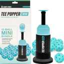 Bandit Sports Baseball Training Tee Popper Mini Bundle, Hitting Tee for Perfect Swings, Batting Equiptment for Practicing Hitting Without a Pitcher (Mini Popper Balls 12 Pack Included)