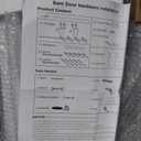 SmartStandard 24in x 84in Double Glass Sliding Barn Door with 5FT Bypass Sliding Barn Door Hardware Kit, 5-Panel Frosted Glass,Waterproof, Save Space, Easy Install, Fit 36"-40" Openning, White