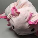 MaoGoLan 47" Giant Axolotl Stuffed Animal,Ultra Soft Salamander Kids Body Pillow Plush,4 Feet Jumbo Throw Pillow Plushie for Axolotl Lover,Home Decor,Gifts