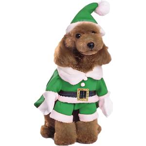 NACOCO Pet Christmas Costumes Dog Suit with Cap Santa Claus Suit Dog Hoodies Cat Xmas Costumes (Green, XXXL) (3X-Large (Pack of 1))
