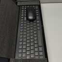 Wireless Keyboard and Mouse Combo, Silent Full-Size Computer Keyboard with Calculator Button, 2400 DPI Mice, Quiet Click, Slim Cordless USB Set for Laptop PC Windows Mac - Black