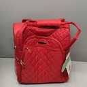 Rockland Melrose Upright Wheeled Underseater Carry-On Luggage, Red (15 Inch)
