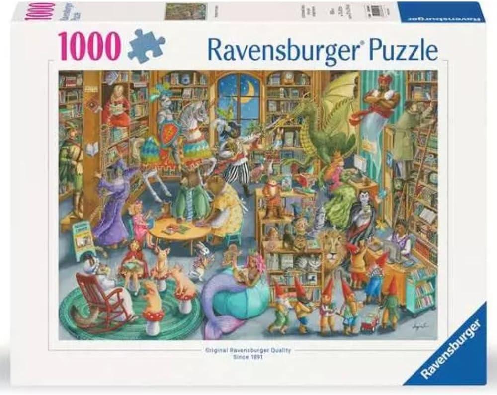 Ravensburger Midnight at The Library 1000 Piece Jigsaw Puzzle for Adults - 12000489 - Handcrafted Tooling, Made in Germany, Every Piece Fits Together Perfectly