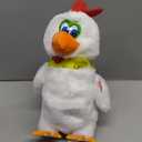 Plush Electric Stuffed Laying Egg Chicken Toy Doll with Sound Music Easter for Boys Girls (Baise01)