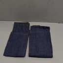 ELEGANT LIFE HOME 100% Cotton Washed Denim Decorative Throw Pillow Covers Dark Blue Cushion Covers Set Soft Oblong Pillow Case Shell for Car Sofa Bedroom (12'' x 18'', 2 PCS)