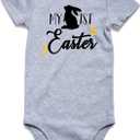 Vieille Baby Boys Girls Bodysuit Short Sleeve Romper Jumpsuit Outfit 0-12 Months