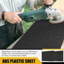 Pangda 2 Pack ABS Plastic Sheet 24" x 36" x 1/16" Black Rigid Thermoplastic Board Dual Sided with Screws Moldable Plastic Panel Thermoform Sheet for DIY Projects Signs Automotive Handcrafts