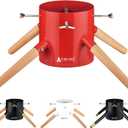 Tree Nest Christmas Tree Stand Base Xmas Modern Tree Metal Holder Stand for Real Tree Fits up to 8.5ft Family（White）