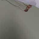 VASAGLE LILEA Collection - Small Round Side End Table, Modern Nightstand with Fabric Basket, Laurel Green and Cream White ULET223C69