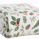 Fleece/Sherpa Throw Blanket - Super Soft Printed Blanket for Couch, Chair, or Bed - Cozy, Luxurious Plush Throw Blanket - Throw 50" x 60", Red/Black Buff Check