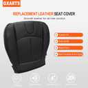 GXARTS Driver Side Bottom Lower Replacement Perforated Leather Seat Cover Black #G Compatible with Infiniti G37 2008 2009 2010 2011 2013