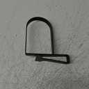 AJART Book Ends for Shelves: Black Heavy Duty Bookends - Metal Clamp Book Organizer Storage Holders (Matte Black), Pack of 1 