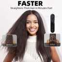 Cordless Hair Straightener Brush- Dual Mode (Cord-in-Use & Cordless),Portable Travel Straightener 30s Fast Heat-Up, Portable Mini Straightening Comb Lightweight Anti-Scald for Travel, Office -Black