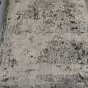 2x8 Washable Runner Rug Brown Grey Abstract Hallway Kitchen Throw Rug Neutral Modern Non Slip Soft Low Pile Carpet for Bathroom Laundry Bedroom Living Room