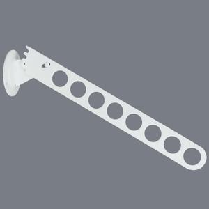 Alise Wall Mounted Clothes Drying Rack, Stainless Steel Adjustable Laundry Room Hanging Rack, Laundry Clothes Hanger Rack Space Saving for Laundry Closet Bathroom Bedroom (8-Holes, White)