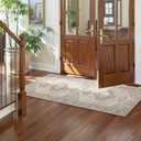 Lahome Oriental Kitchen Runner Rug, 2x6 Washable Rug Runners for Hallway 6 Feet Non Slip, Vintage Soft Long Carpet for Laundry Room Bedside Entryway Eleanor, Grey/Brown