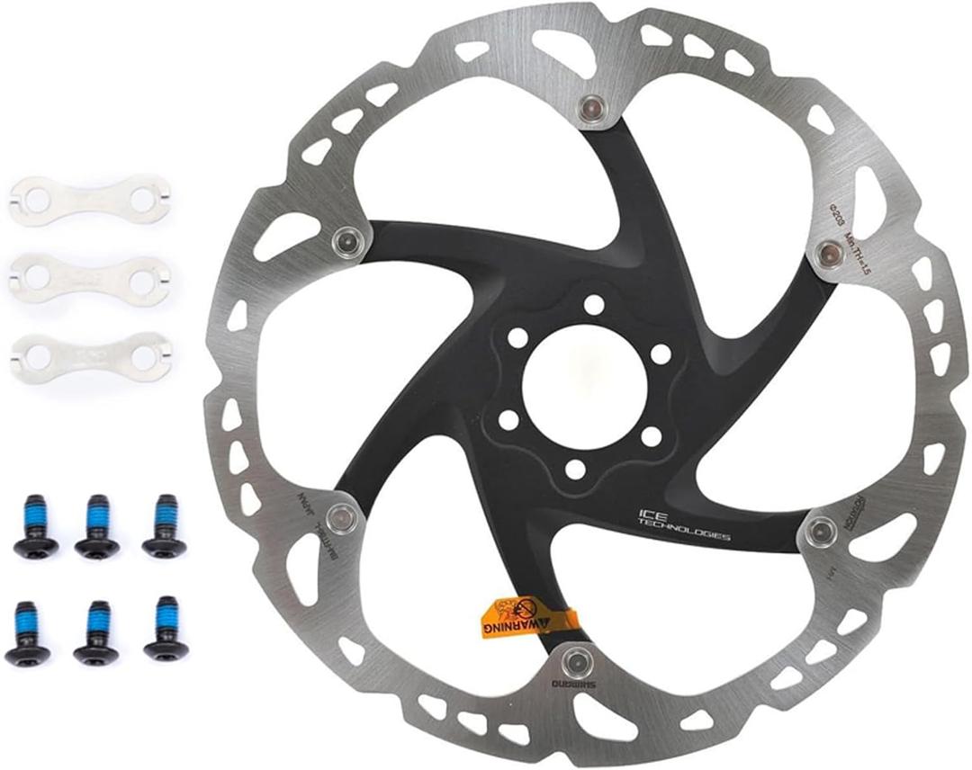 ShimanoOEM SM-RT66/86 6-Bolt Disc Brake Rotor, Bicycle Brakes Rotors 160mm/180mm/203mm, Bike Brakes Rotor (Black)