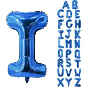 Blue Letter Balloons 40 Inch Large Alphabet Balloon Aluminum Mylar Foil Big Birthday Decor Wedding Anniversary Graduation Party Supplies Giant Letter Y Balloons In Metallic Blue