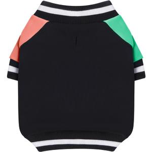 GreenJoy Cute Dog Sweater - Stretchy Dog Pullover Sweatshirt,Soft and Warm Winter Clothes for Boy & Girl Dogs,Suitable for Puppies & Adult Dogs (Black+Blue+Orange, Large/X-Large)