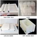 High Density Polyethylene Sheets HDPE Plastic Sheet Board for DIY, Heavy Duty Industry, 1/4" Thick,Size 12" x 24", White Color