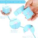 Chivao 36 Pcs Infinity Cube Sensory Toy Handheld Infinite Fidget Blocks Toy Flipping Hand Cube Desk Gadget Valentines Day Gifts Portable for Adult Kids Anxiety Stress Relief(Sweet Style)