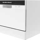 HAMILTON BEACH Counter Top Dishwasher, 6 Place Settings, Portable, White