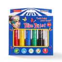 Face Paint Sticks, Safety Body Paint Makeup Washable Face Paint for Sports Events, Birthday, Halloween, Cosplay, Party (6 Classic)