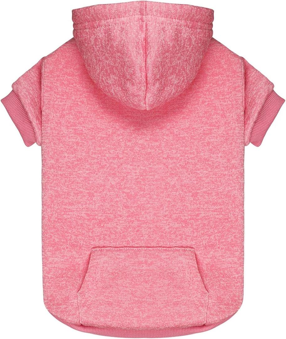 Dog Sweaters for Medium Dogs Dog Hoodie Fleece Sweater Soft Clothes Sweatshirt with Pocket Hoodie for Medium Dogs (Pink & M)