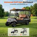 Golf Cart Covers 4 Passenger for Club Car & EZGO Roof 88" Roll-Up Doors