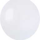 Pack of 25 Pearly in Natural Latex Premium Quality G150 Balloons (Diameter 48 cm/19 Inches), White Pearl