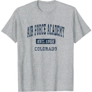 Air Force Academy Colorado CO Vintage Athletic Sports Design T-Shirt, Medium